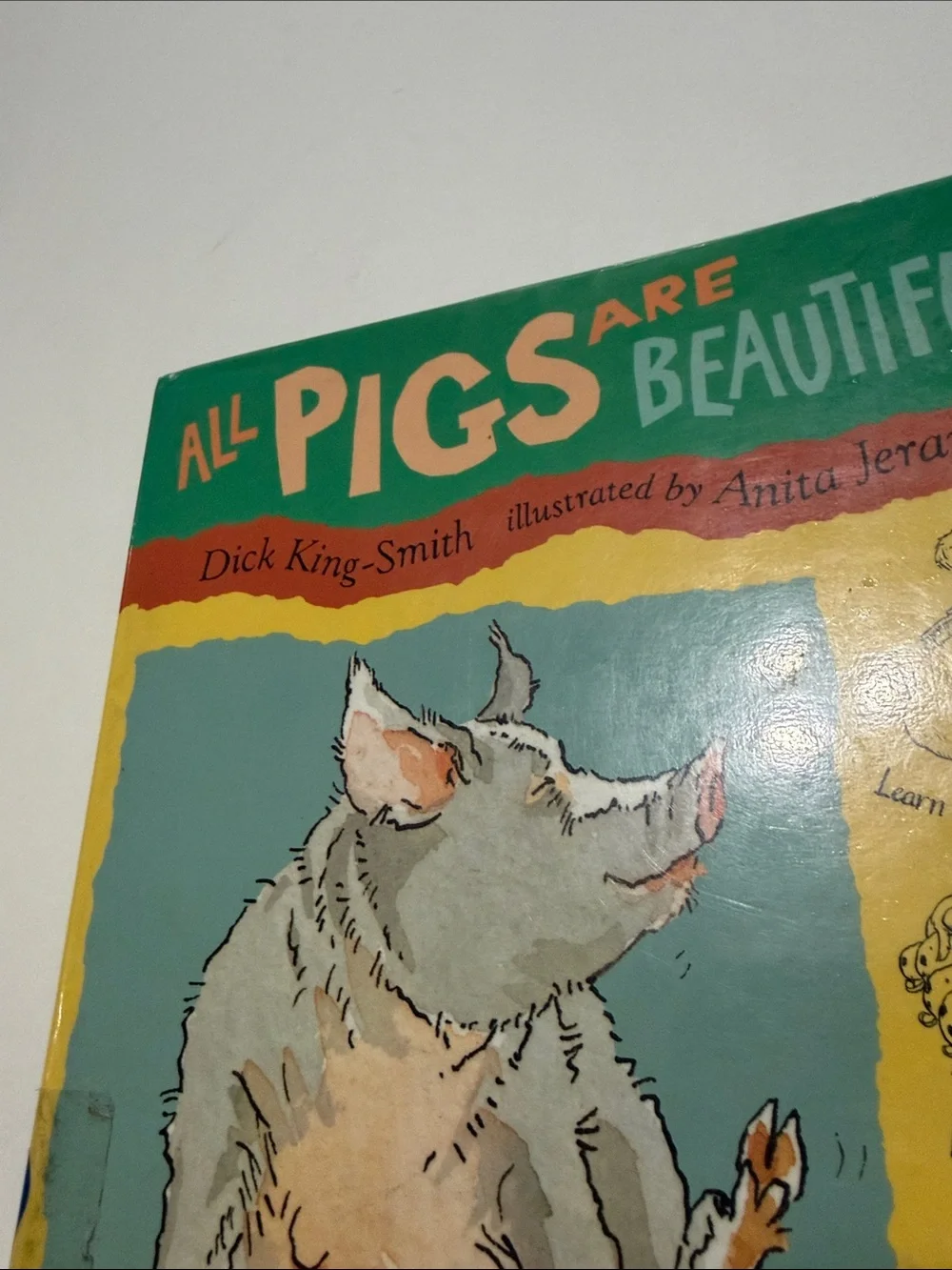 All Pigs Are Beautiful Children's Book - Green/Yellow Hard Cover